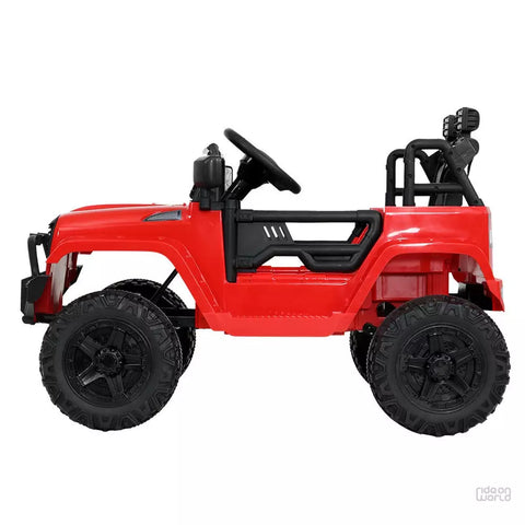 ROW KIDS Kids Ride On Car Electric 12V Car Toys Jeep Battery Remote Control Red