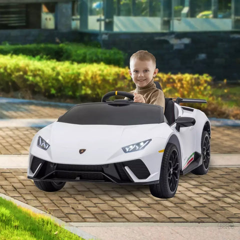 LAMBORGHINI PERFORMANTE white kids ride on electric car