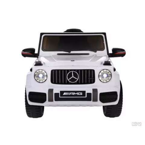 MERCEDES BENZ AMG G63 WHITE RIDE ON KIDS CAR
