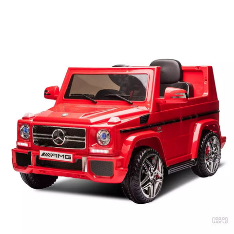 MERCEDES BENZ RED AMG G65 Licensed Kids Ride On Electric Car with RC - Red