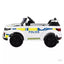 ROW KIDS Kids Ride On Car Electric Patrol Police Toy Cars Remote Control 12V White
