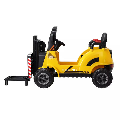 Yellow Kids Ride-On Forklift 12V Electric Operated Car Toy
